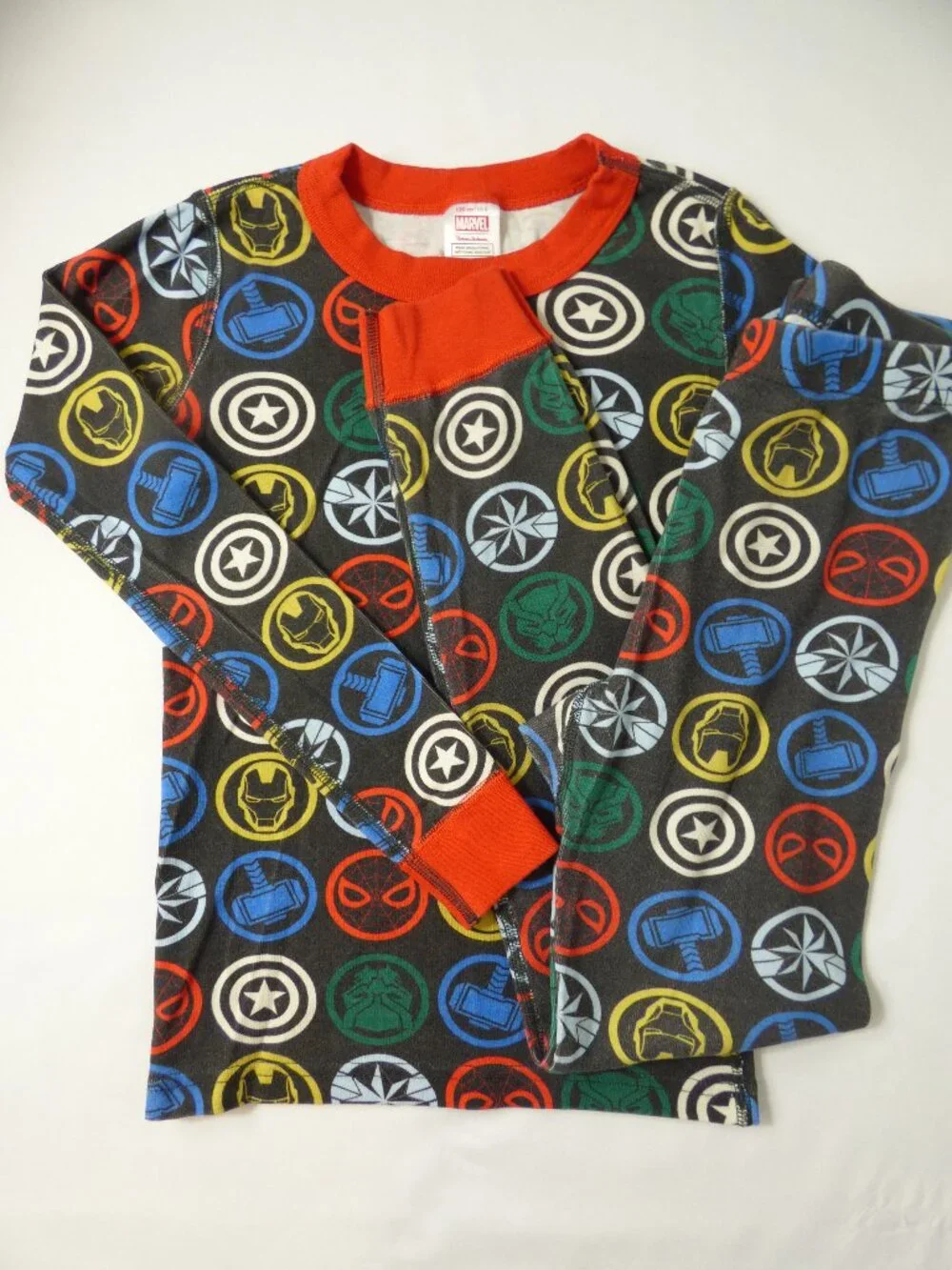 Hanna Andersson Iron Man Two-Piece Pajama Set, Size 8 Years